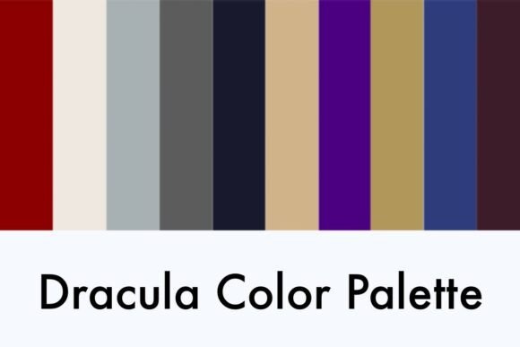 Dracula Procreate Color Palette: Gothic Color for Digital Artists