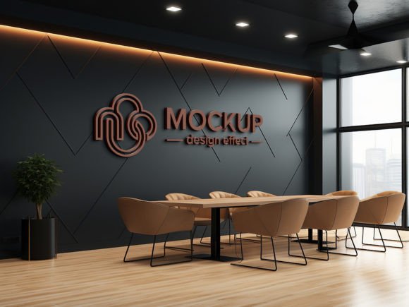 Elevate Your Brand with a Chocolate 3D Logo Mockup