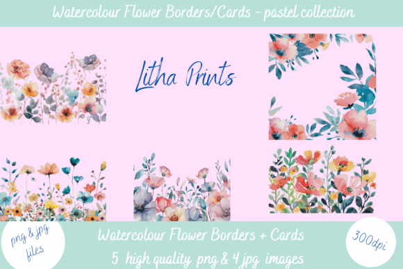 Embrace Summer's Softness: Using Watercolour Pastel Flowers in Your Projects