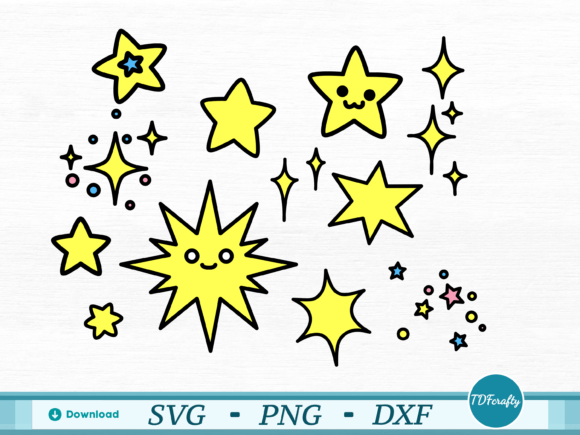 Infuse Whimsy and Wonder with Cartoon Stars Pack Color