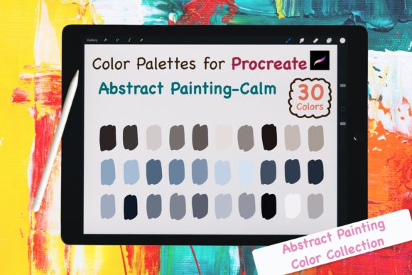 Procreate Color Palettes-Abstract Calm: A Designer's Shortcut to Sophisticated Artwork