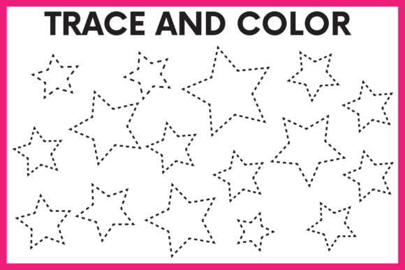 Trace and Color Stars Worksheet: Boost Early Learning Skills