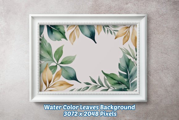 Water Color Leaves Background 02: A Designer's Versatile Asset