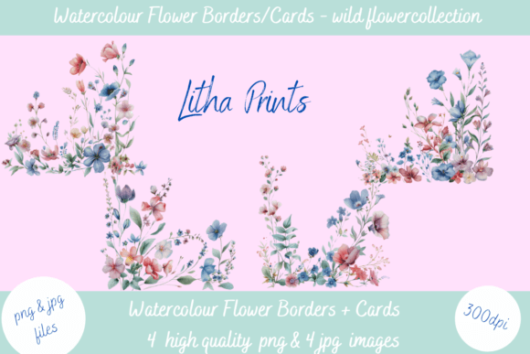 Watercolour Wild Flowers: Infusing Summer's Bloom into Your Designs