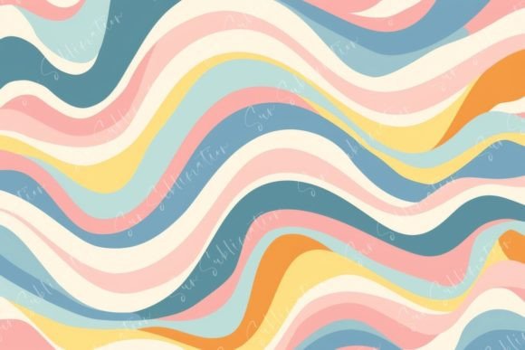 Wavy Pastel Color Abstract Background: A Designer's Dream Asset